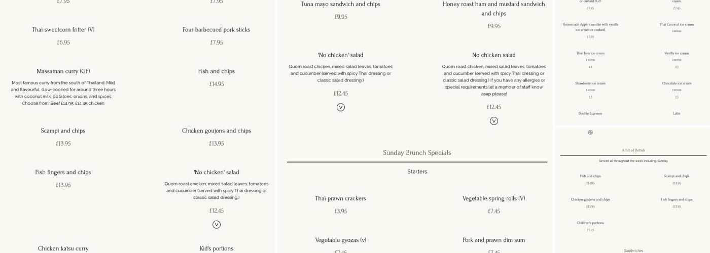 The Jolly Farmer Menu