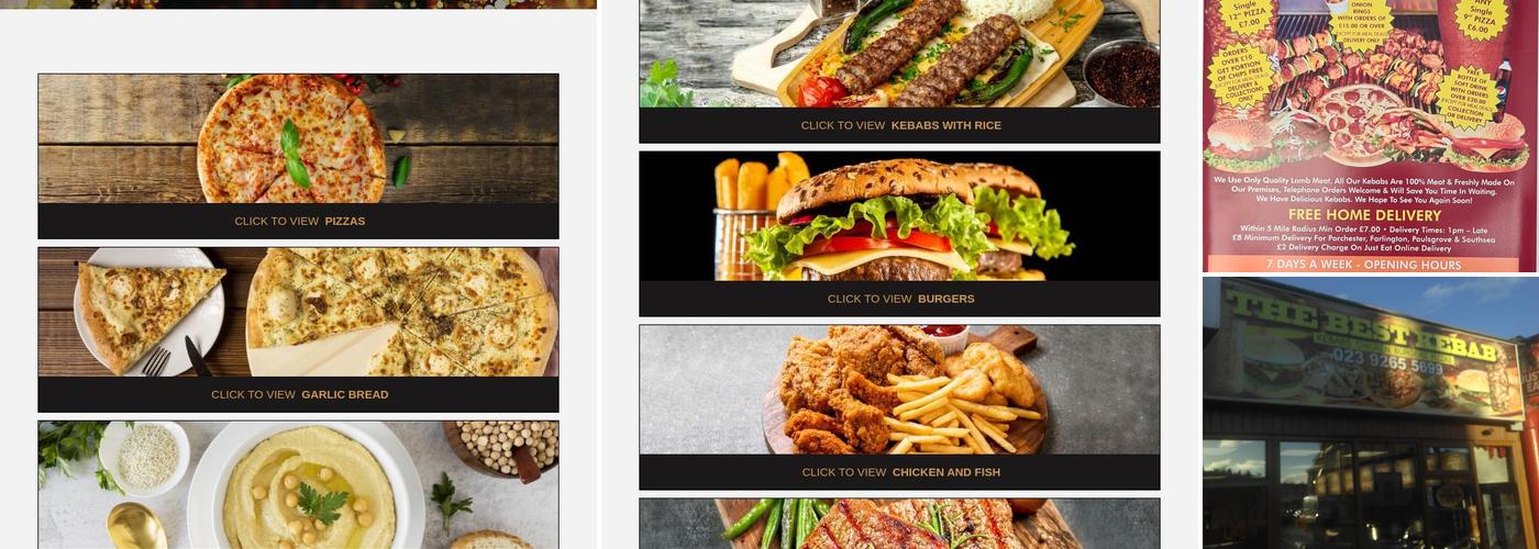 The Best Kebab House Menu