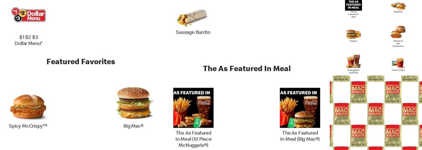 McDonald's Menu
