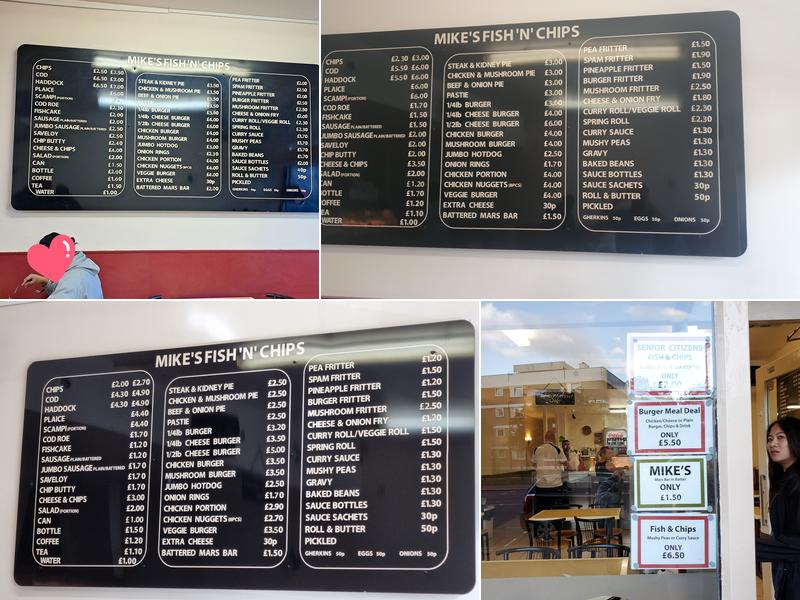 Mike's Fish & Chips Menu