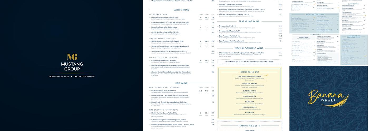 Banana Wharf Menu