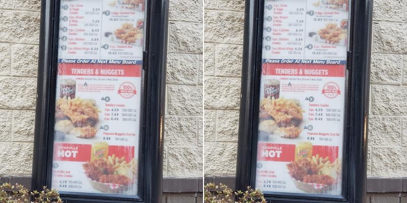 KFC Menu