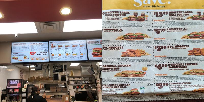 Burger King Menu