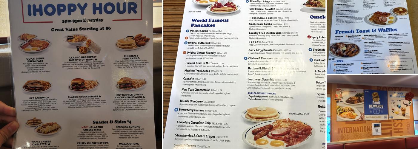 IHOP Menu