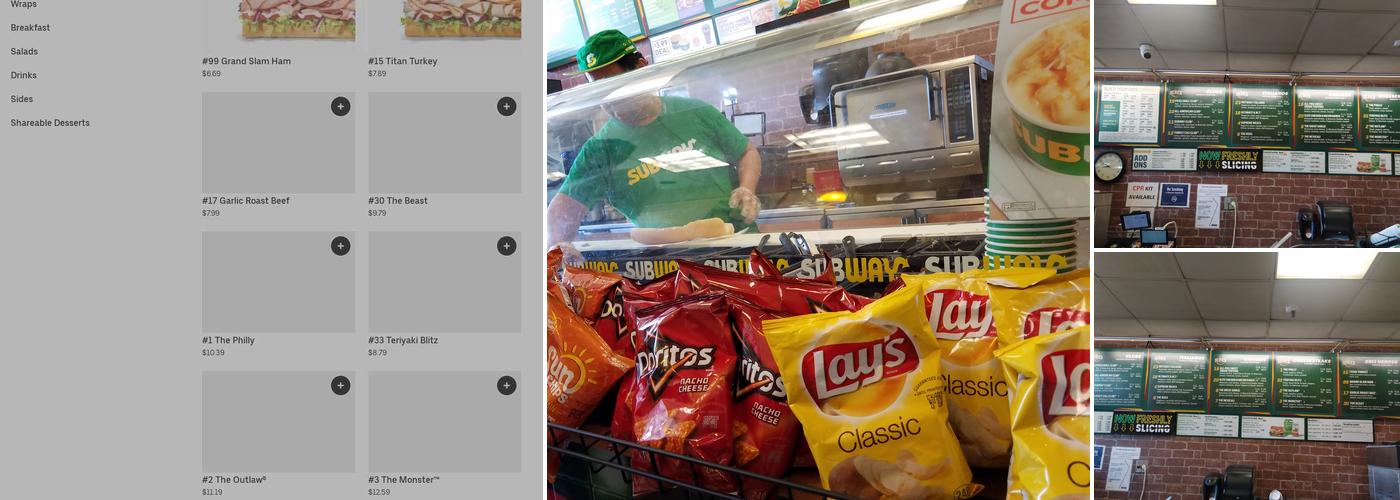 Subway Menu