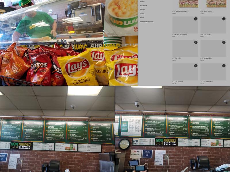 Subway Menu