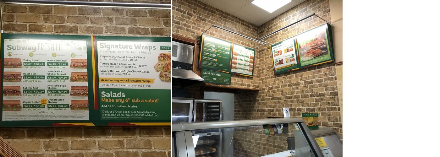 Subway Menu