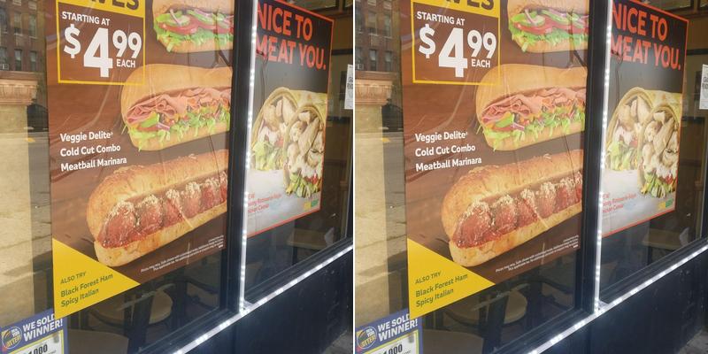 Subway Menu