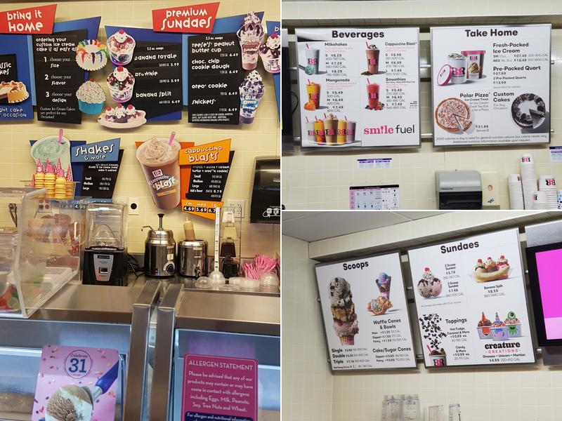 Baskin-Robbins Menu