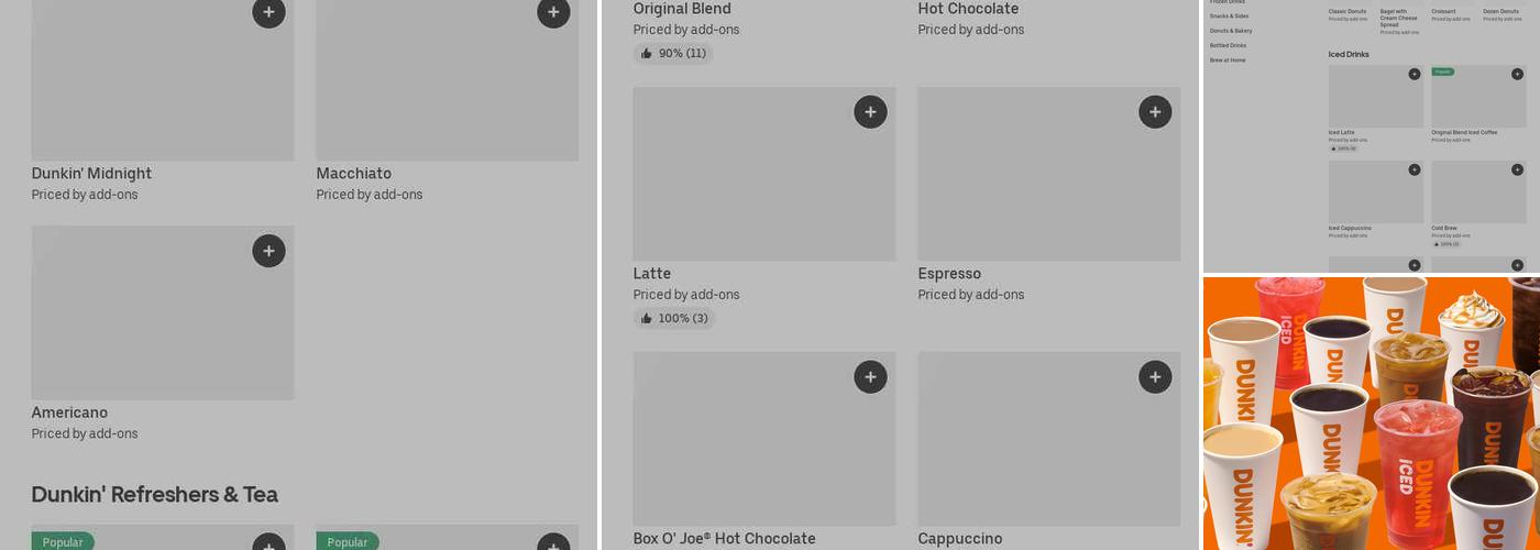 Dunkin' Menu
