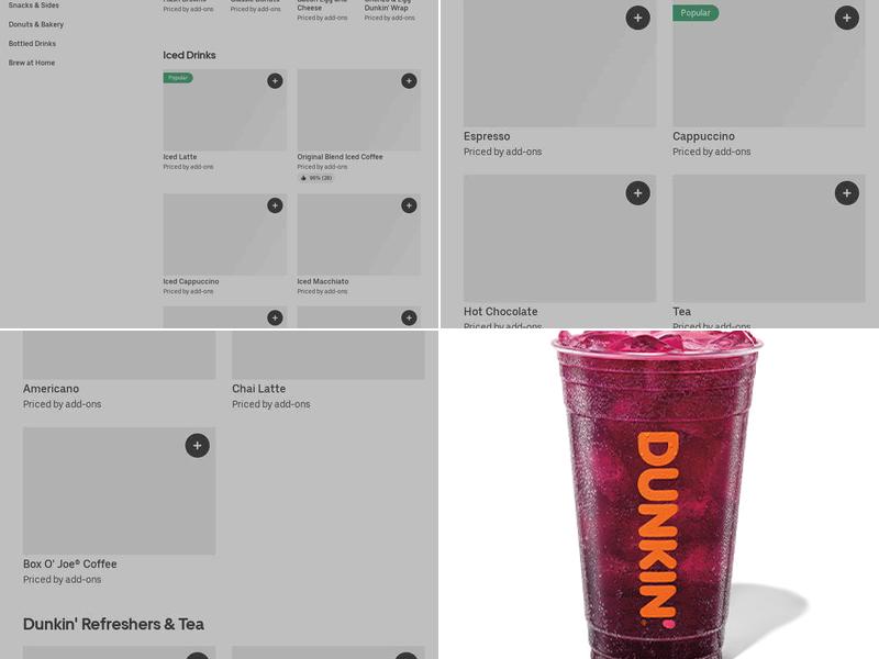 Dunkin' Menu