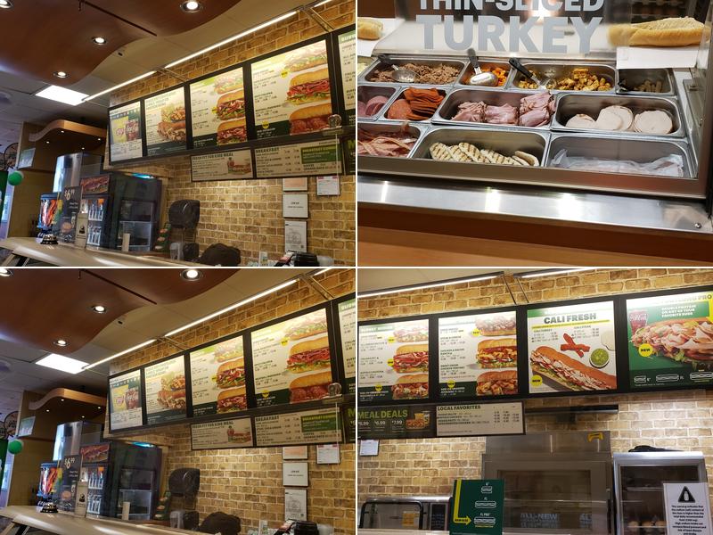 Subway Menu