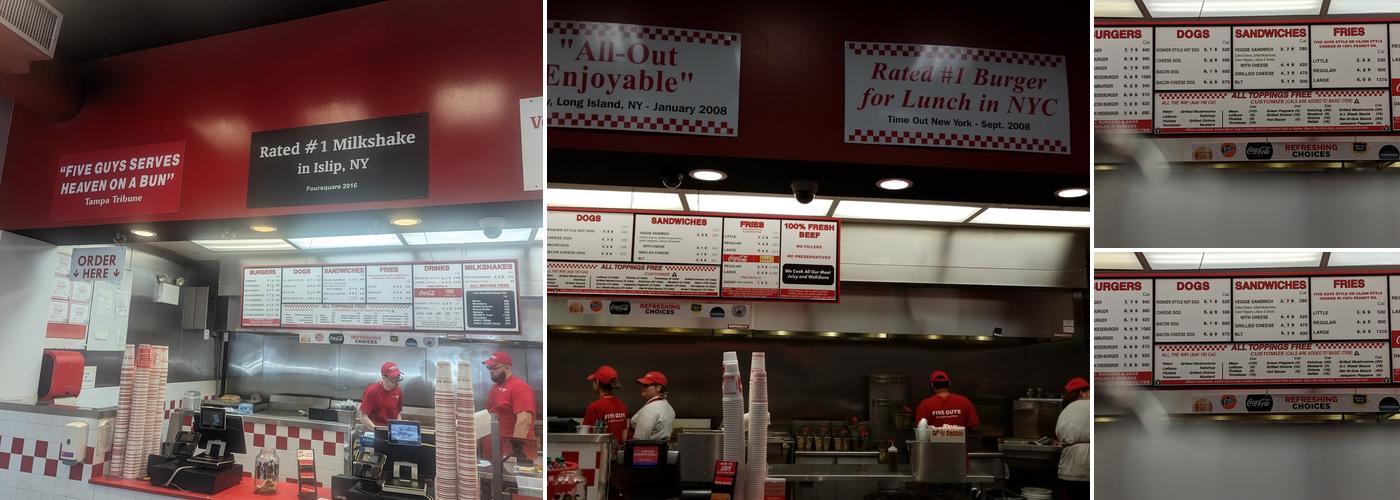 Five Guys Menu