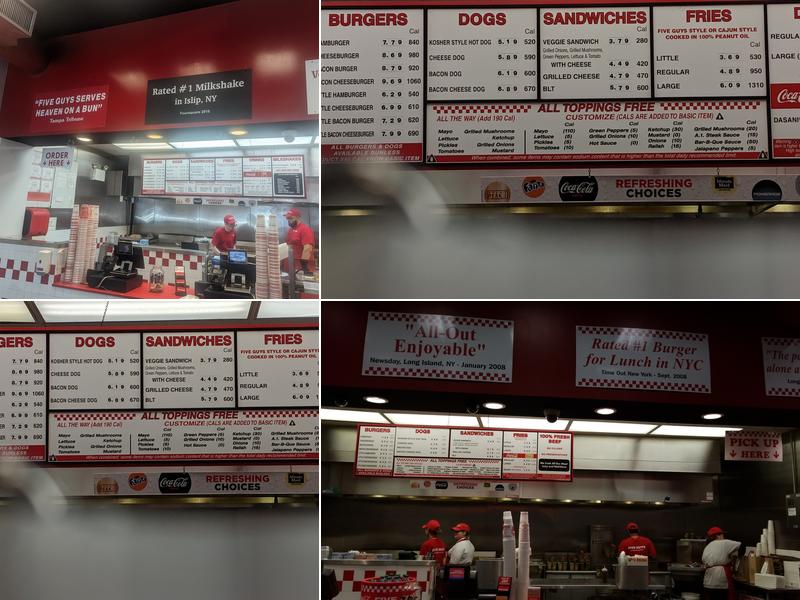Five Guys Menu