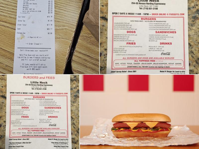 Five Guys Menu