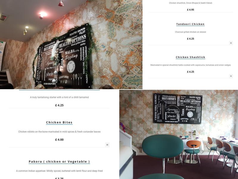 B26 Food Of India Menu