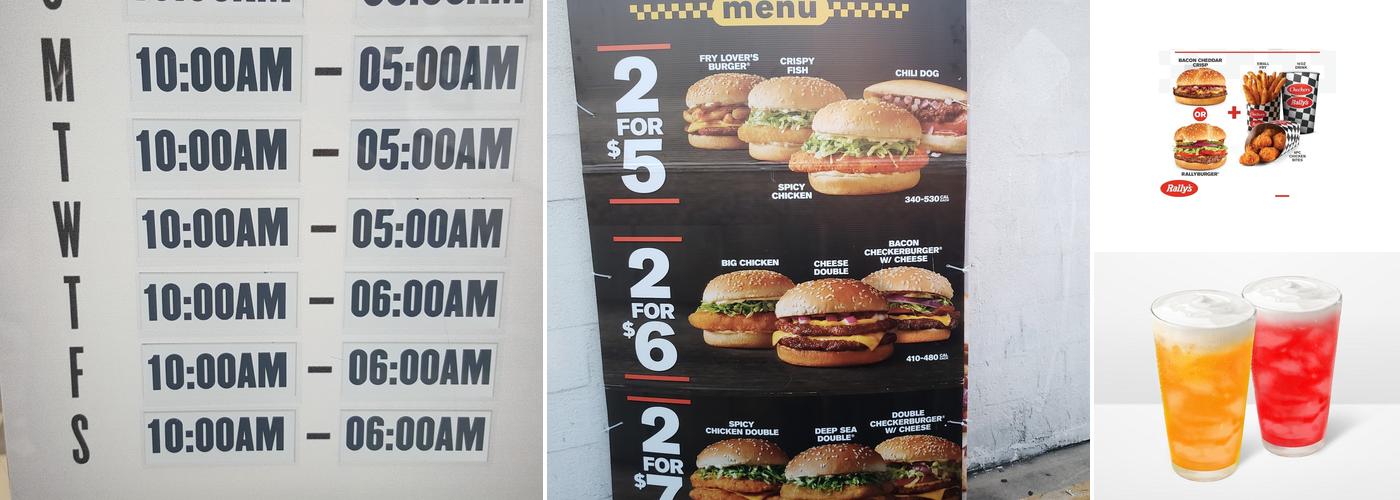 Checkers Menu
