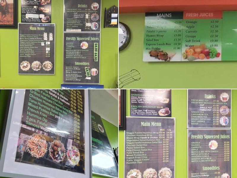 Falafel Corner Uk Menu