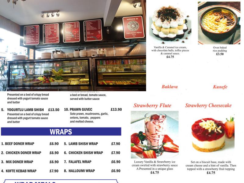 Sultan Restaurant Menu