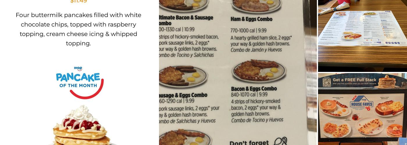 IHOP Menu