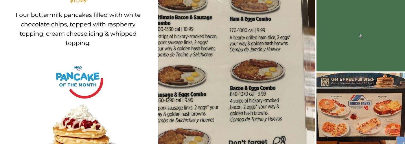 IHOP Menu