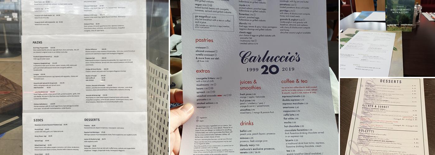 Carluccio's Menu
