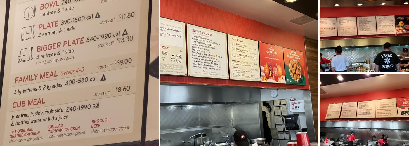 Panda Express Menu