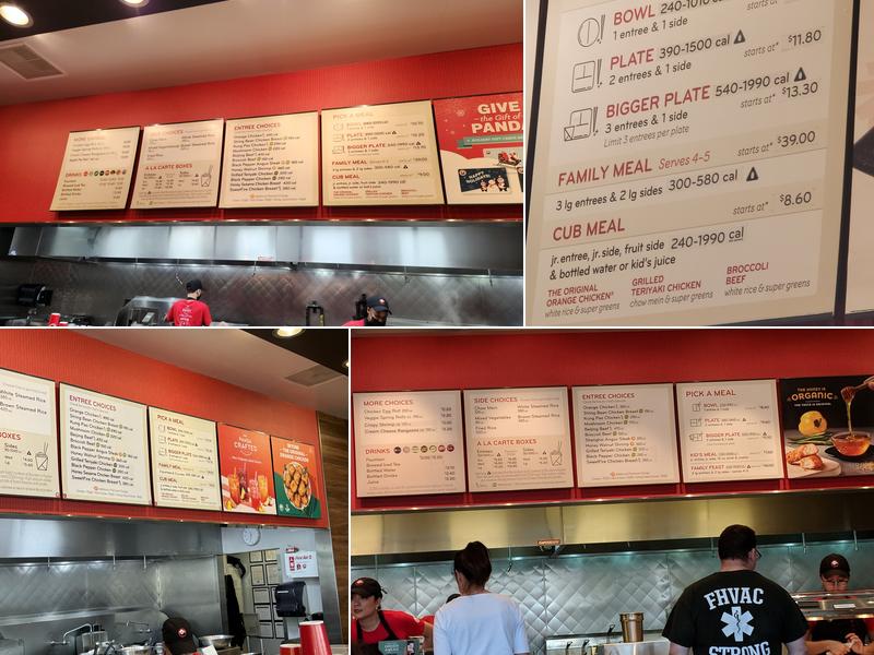 Panda Express Menu