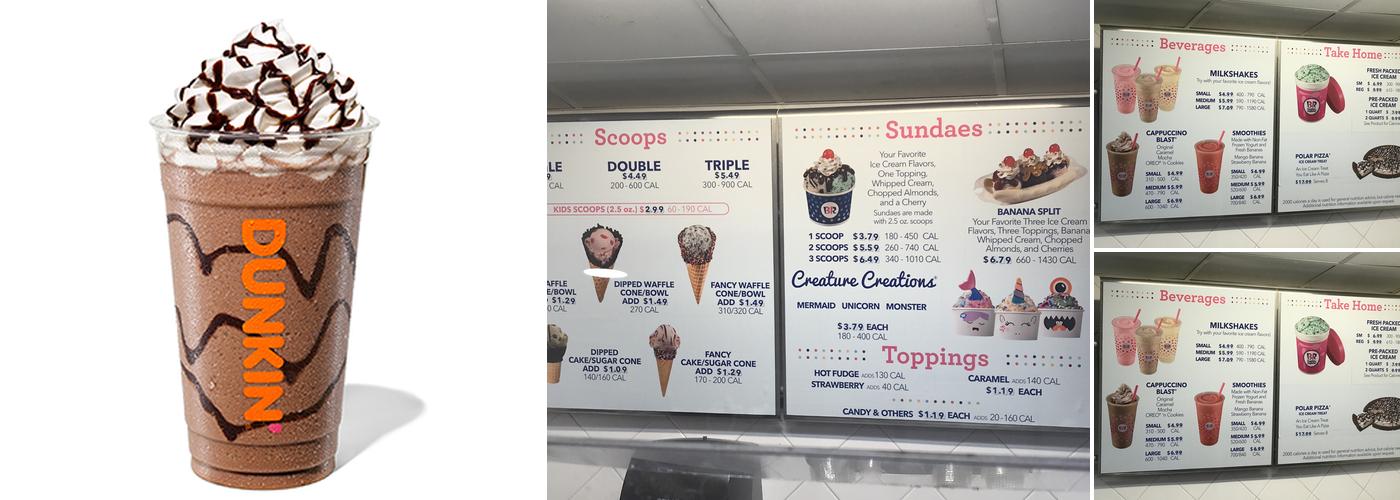 Dunkin' Menu