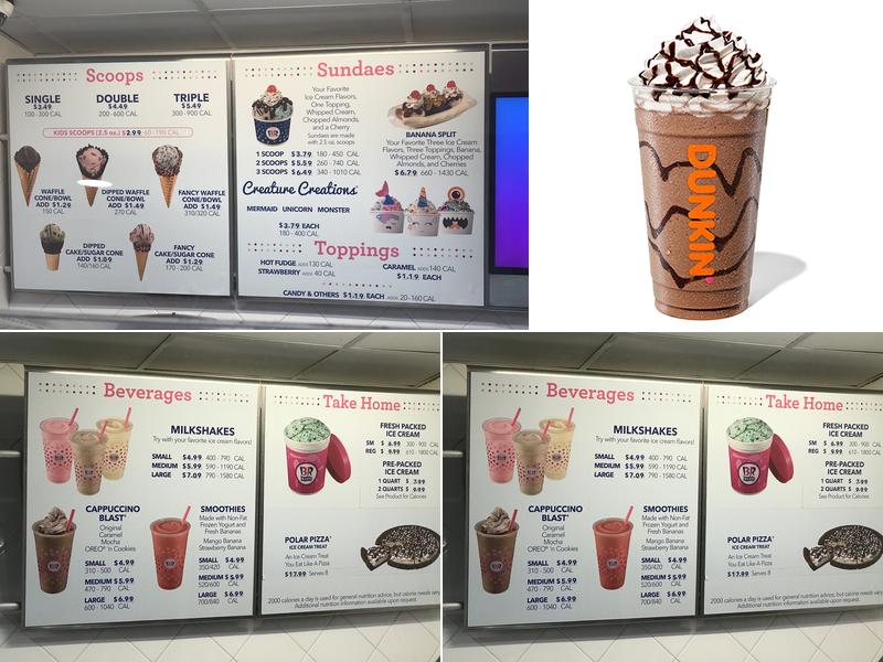 Dunkin' Menu