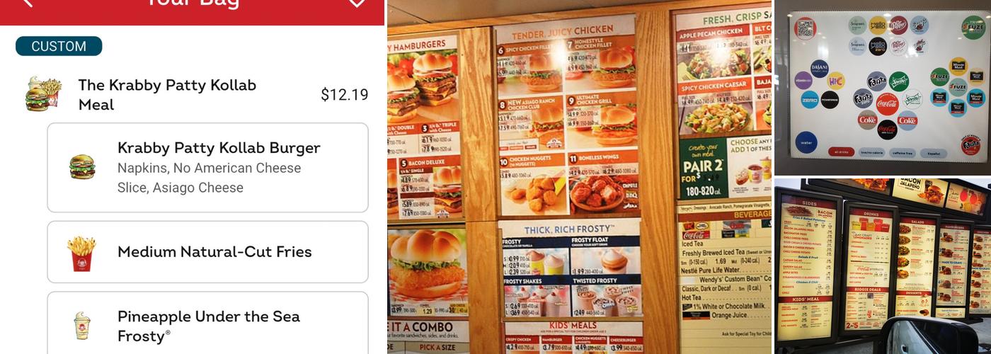 Wendy's Menu