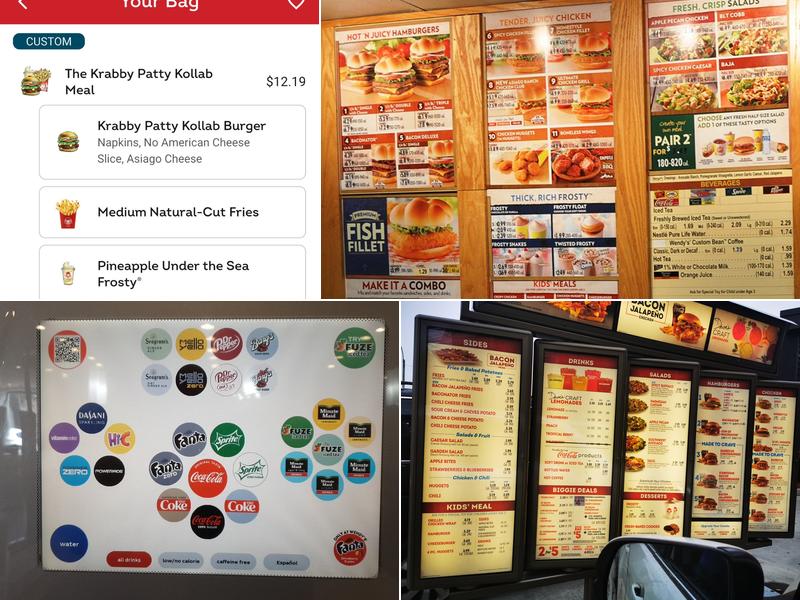 Wendy's Menu