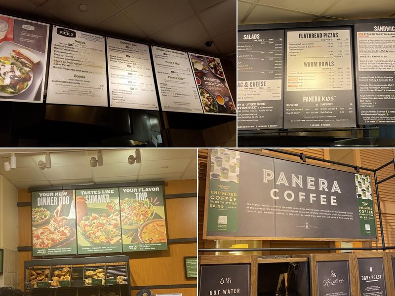 Panera Bread Menu