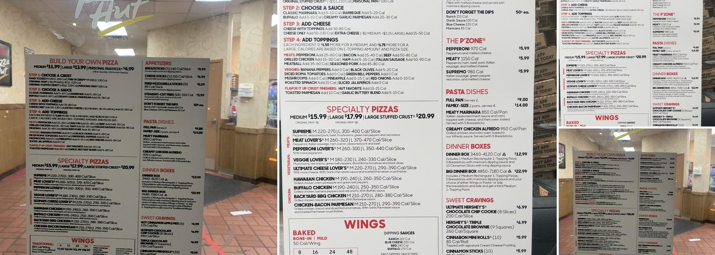 Pizza Hut Menu