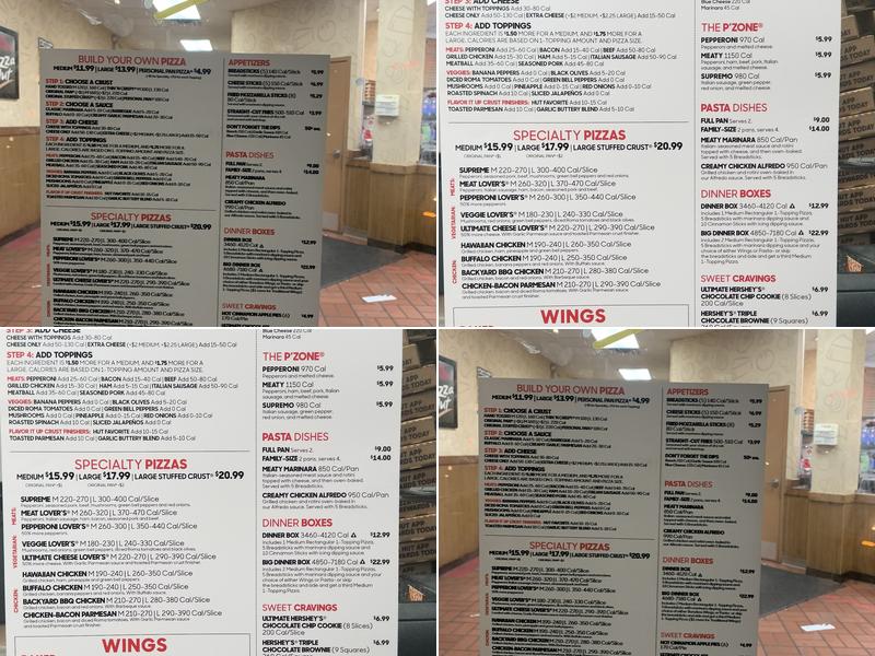 Pizza Hut Menu