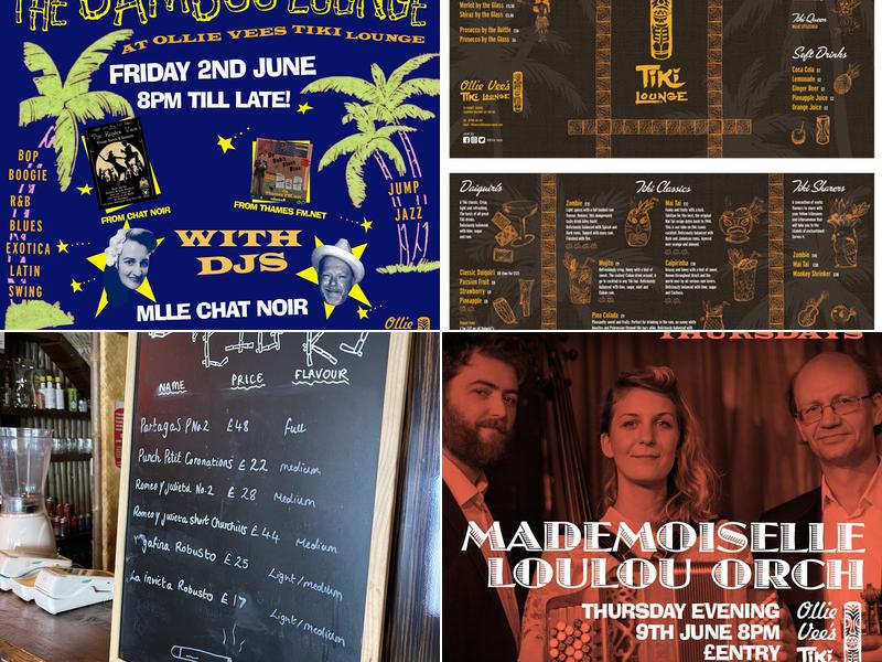 Ollie Vees Tiki Lounge Menu
