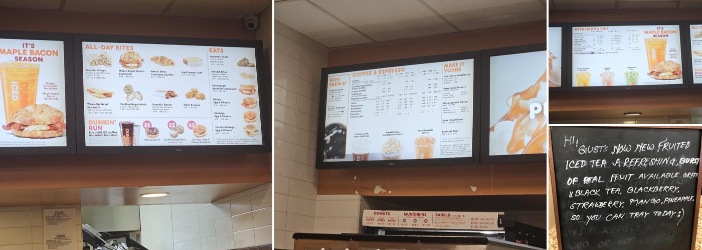 Dunkin' Menu
