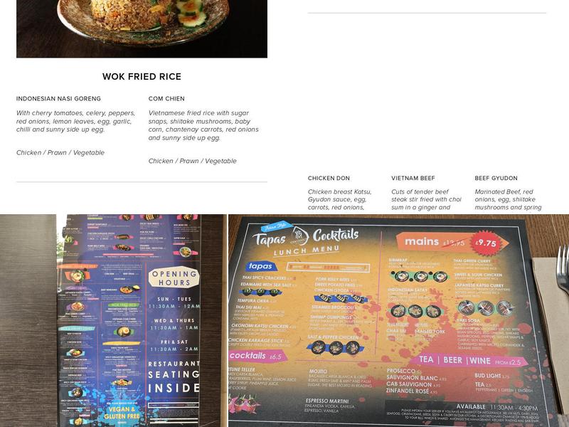 Coconut Bar & Kitchen Menu