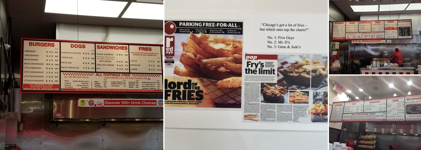 Five Guys Menu