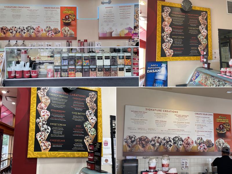 Cold Stone Creamery Menu