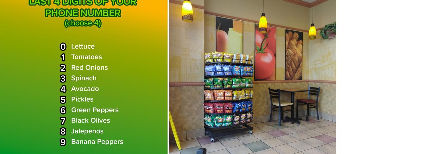 Subway Menu