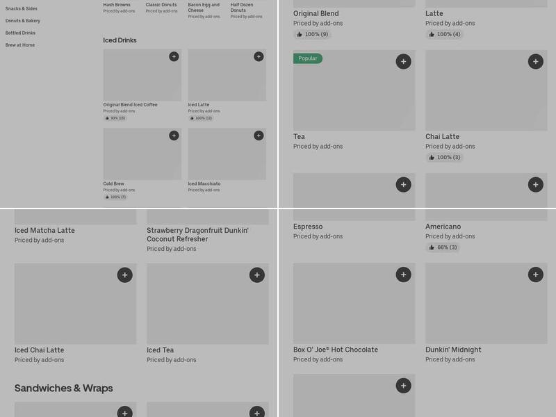 Dunkin' Menu