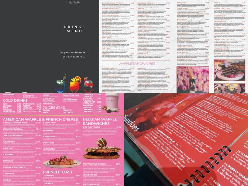 Sweet Dreams Desserts Menu