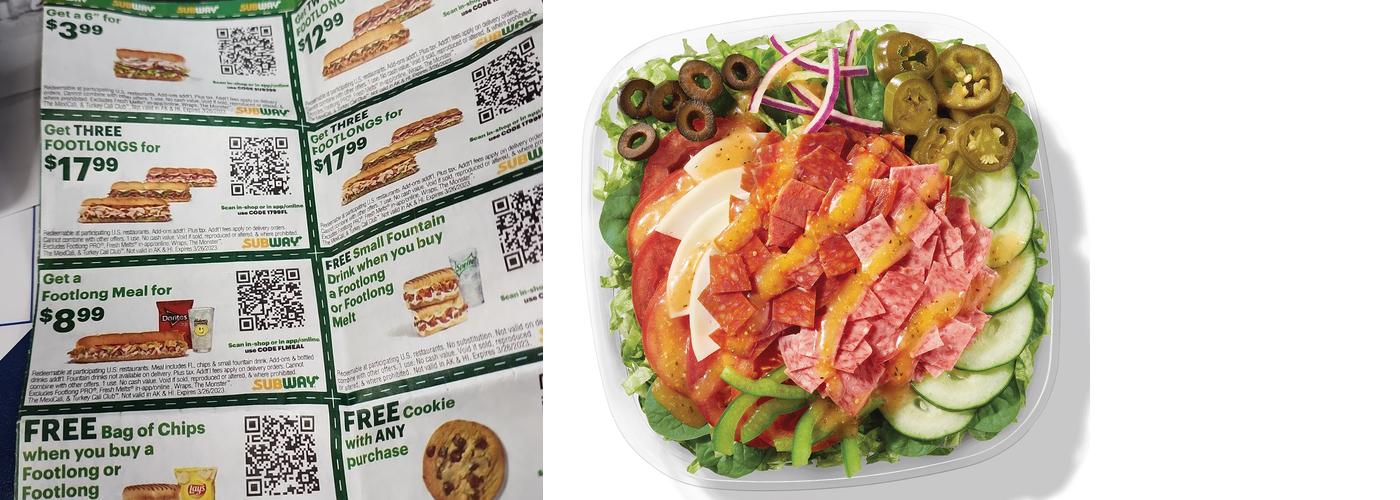 Subway Menu