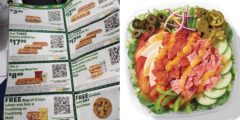 Subway Menu