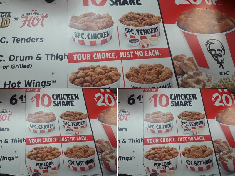KFC Menu
