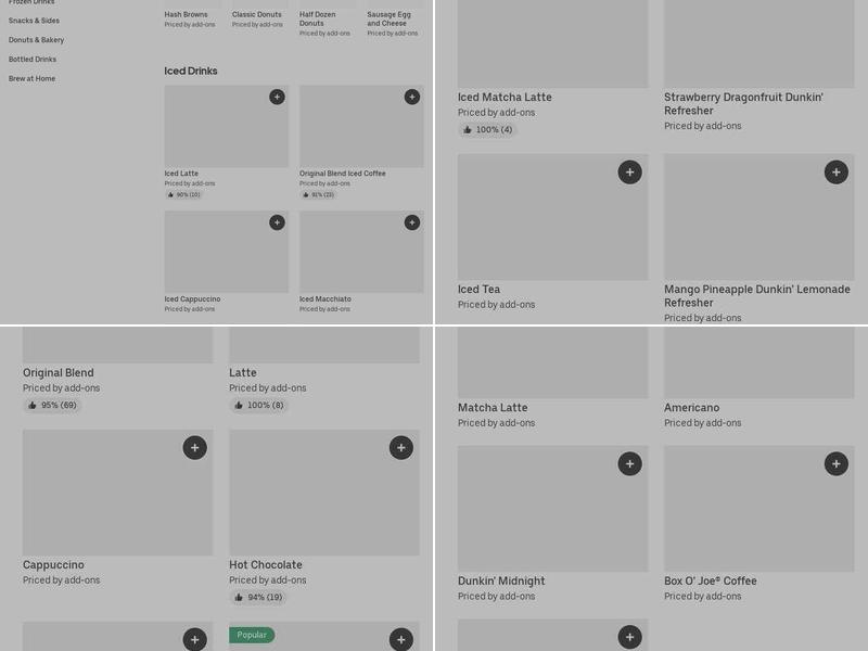 Dunkin' Menu