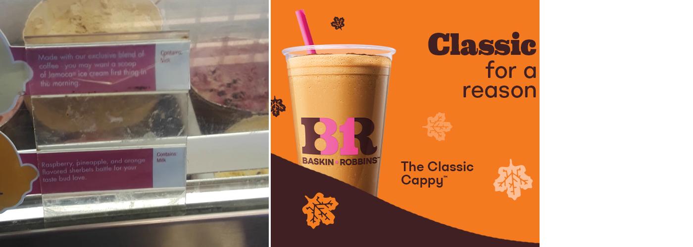 Baskin-Robbins Menu