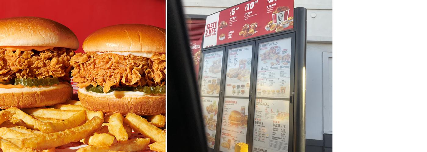 KFC Menu