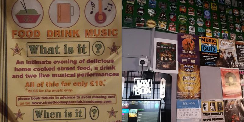 The Black Prince Menu